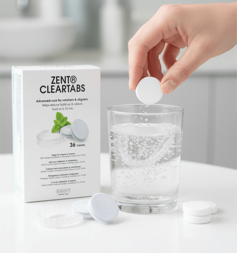 ZENT ClearTabs – Tabletten zur Auffrischung und Pflege herausnehmbarer Zahnspangen
