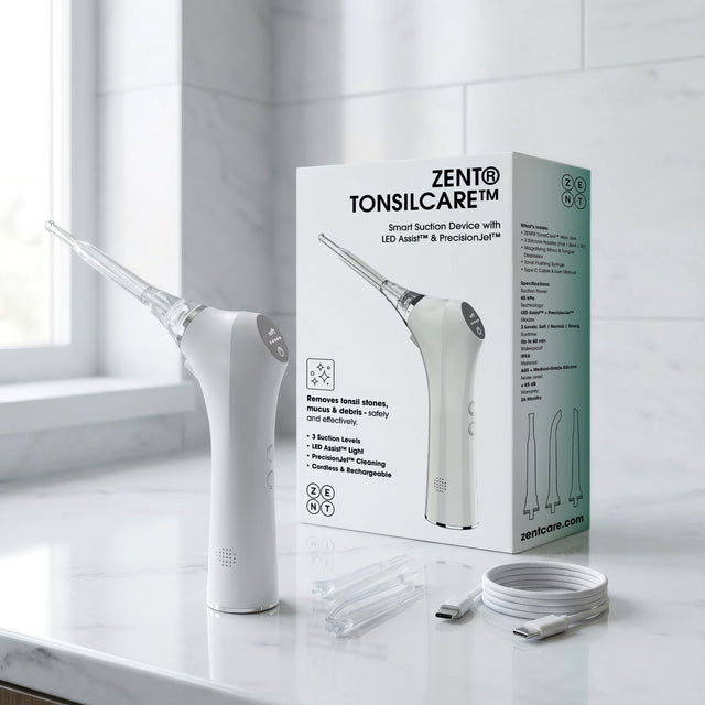 Gerät zur Entfernung von Mandelsteinen ZENT® TonsilCare™