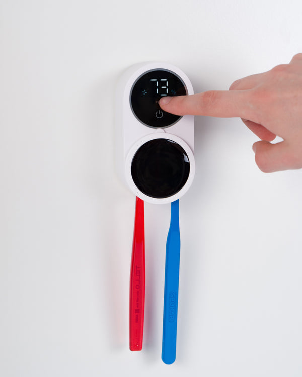 Das ZENT® Uveo Duo UV-Halter und Sterilisator für Zahnbürsten