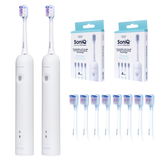 ZENT® DuoCare Set (2x Zahnbürste, 2x Aufsatzset)