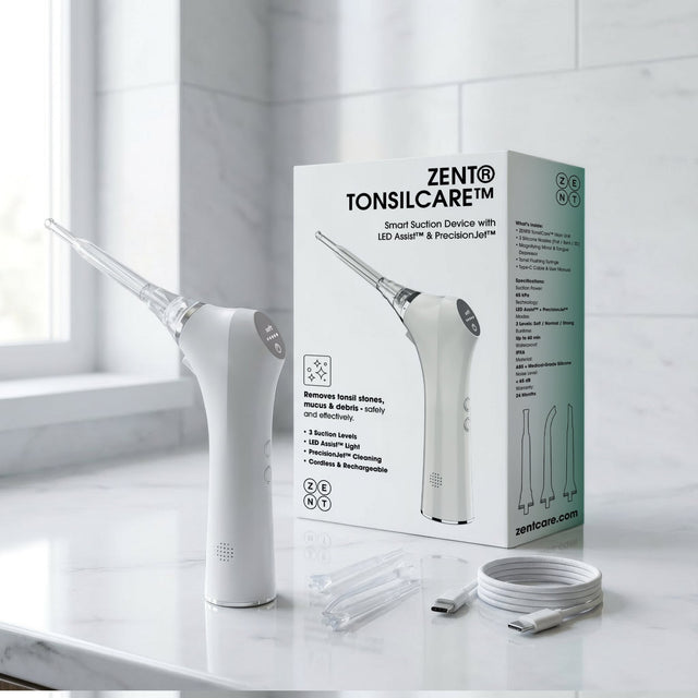 Gerät zur Entfernung von Mandelsteinen ZENT® TonsilCare™